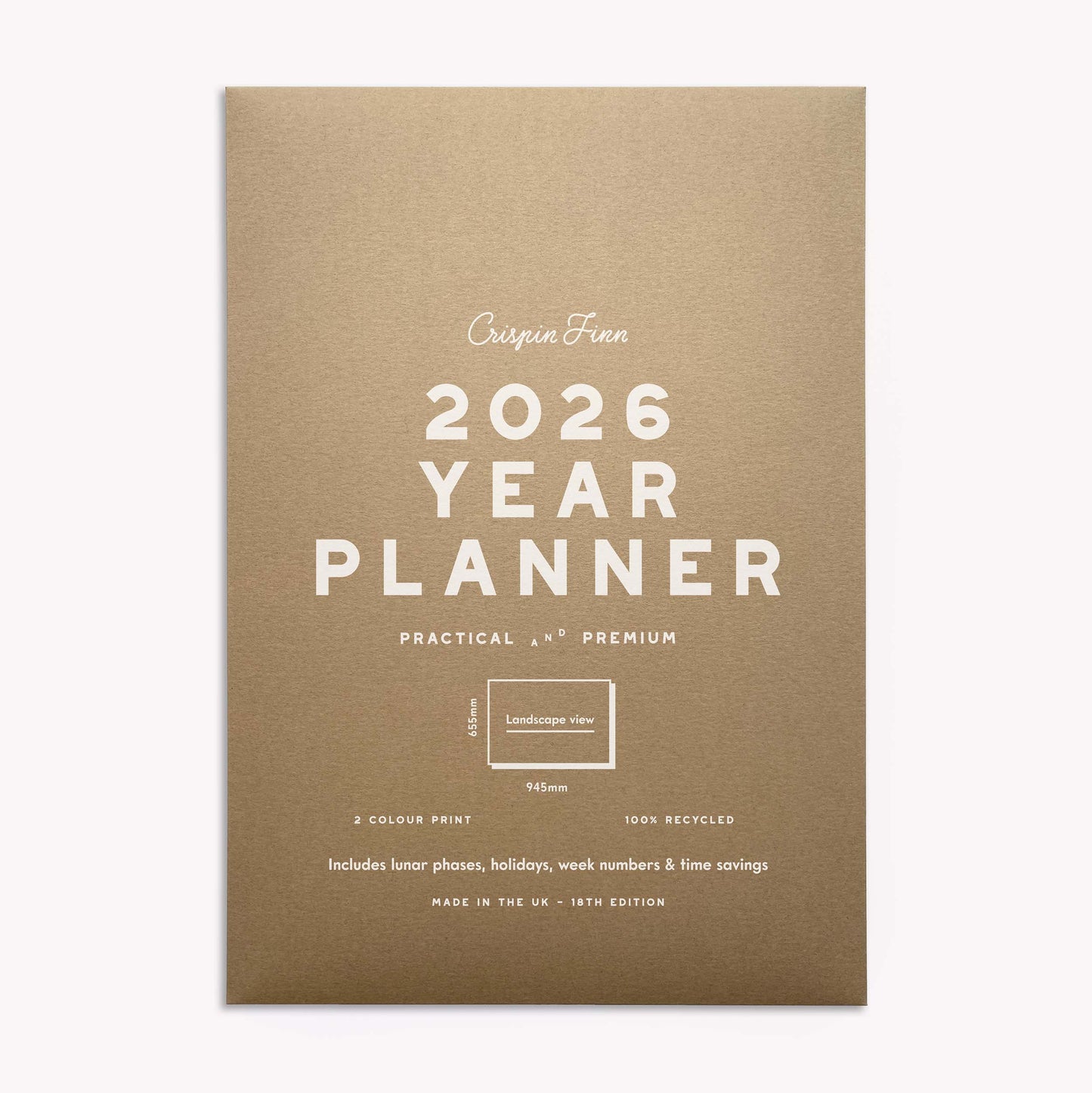 Crispin Finn - 2026 Year Planner - Classic Landscape View