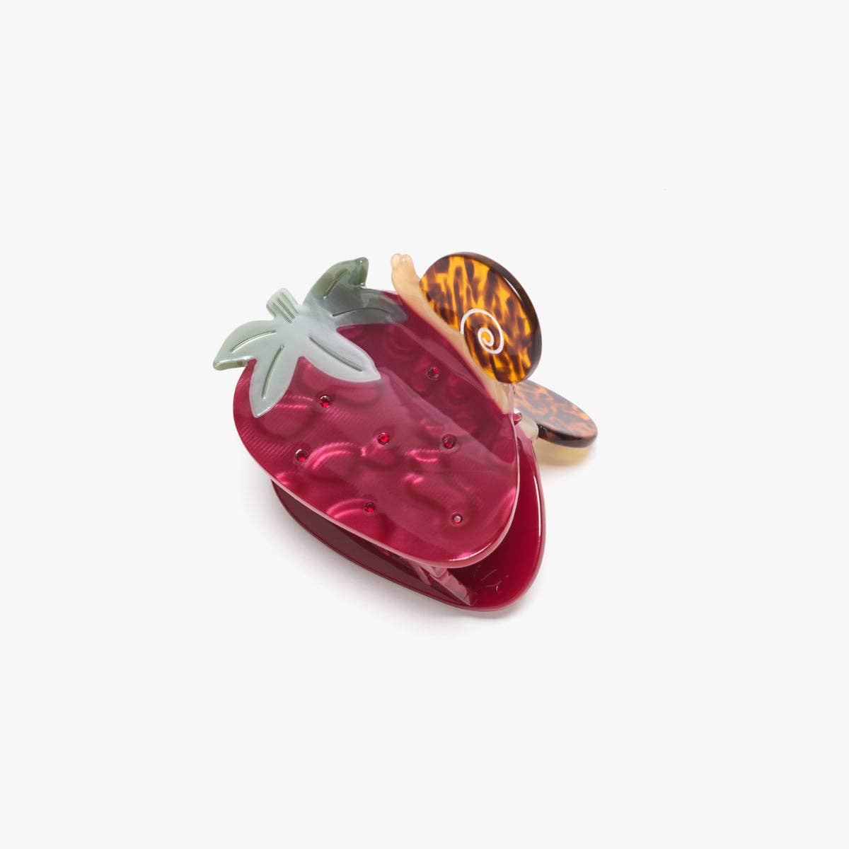 WINONA IRENE - Strawberry Garden Snail Fruit Acetate Hair Claw Clip