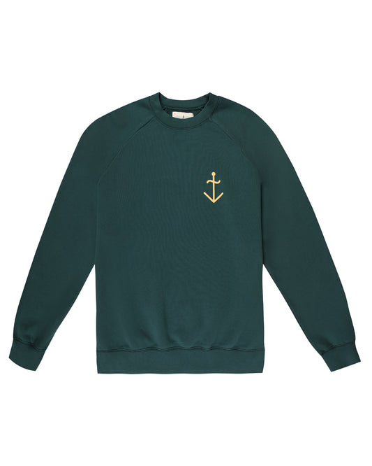 Cunha, Sea Moss, Yellow Anchor Logo, Sweatshirt