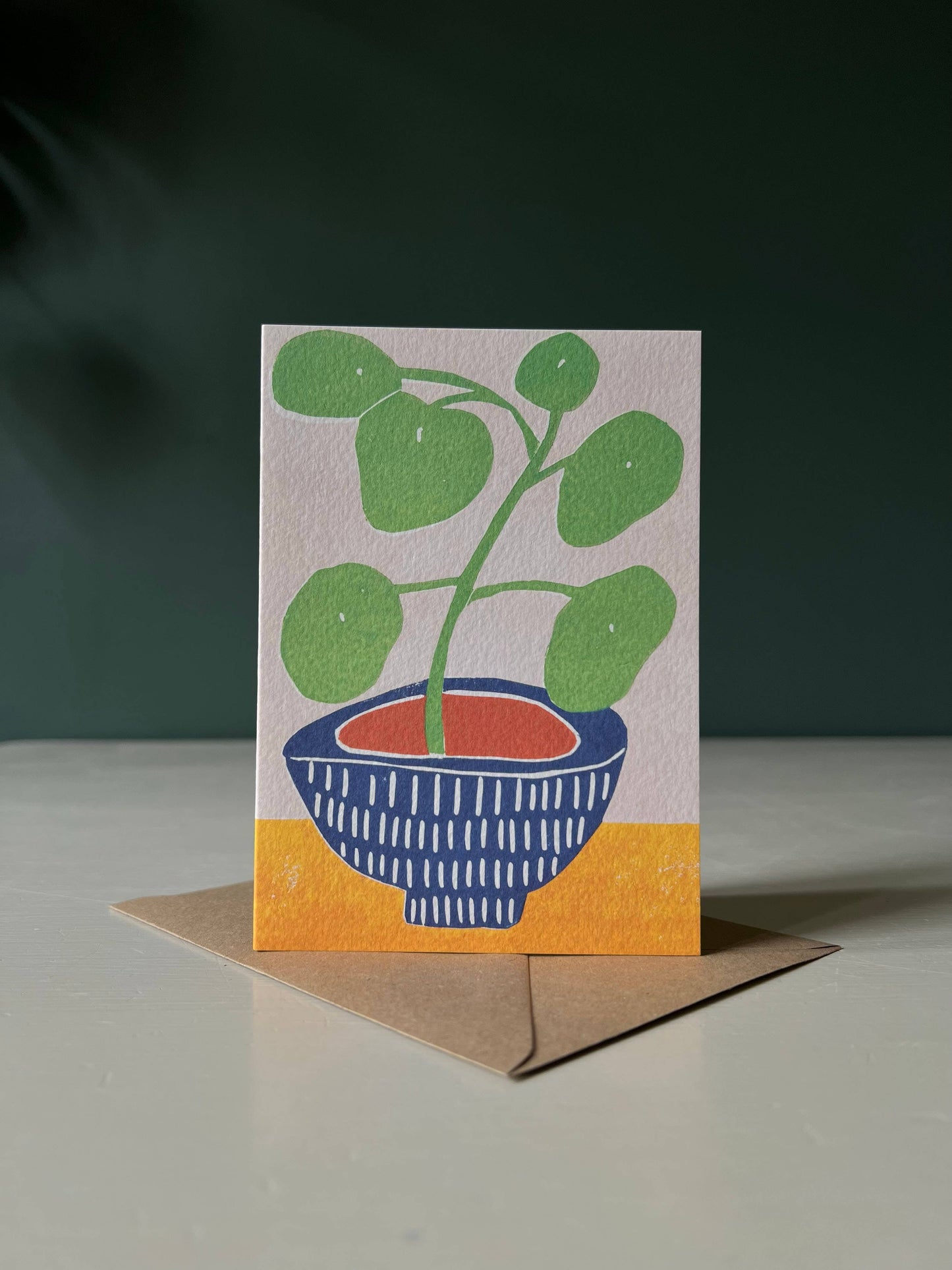 Luiza Holub - Pilea Plant Greeting Card