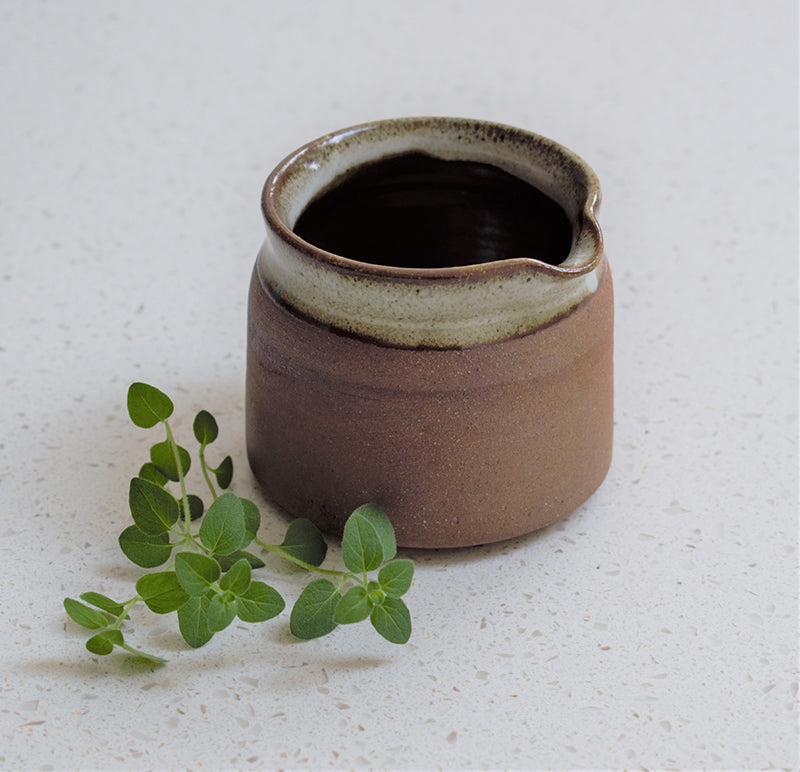 Small Stoneware Milk Jug - Tawny