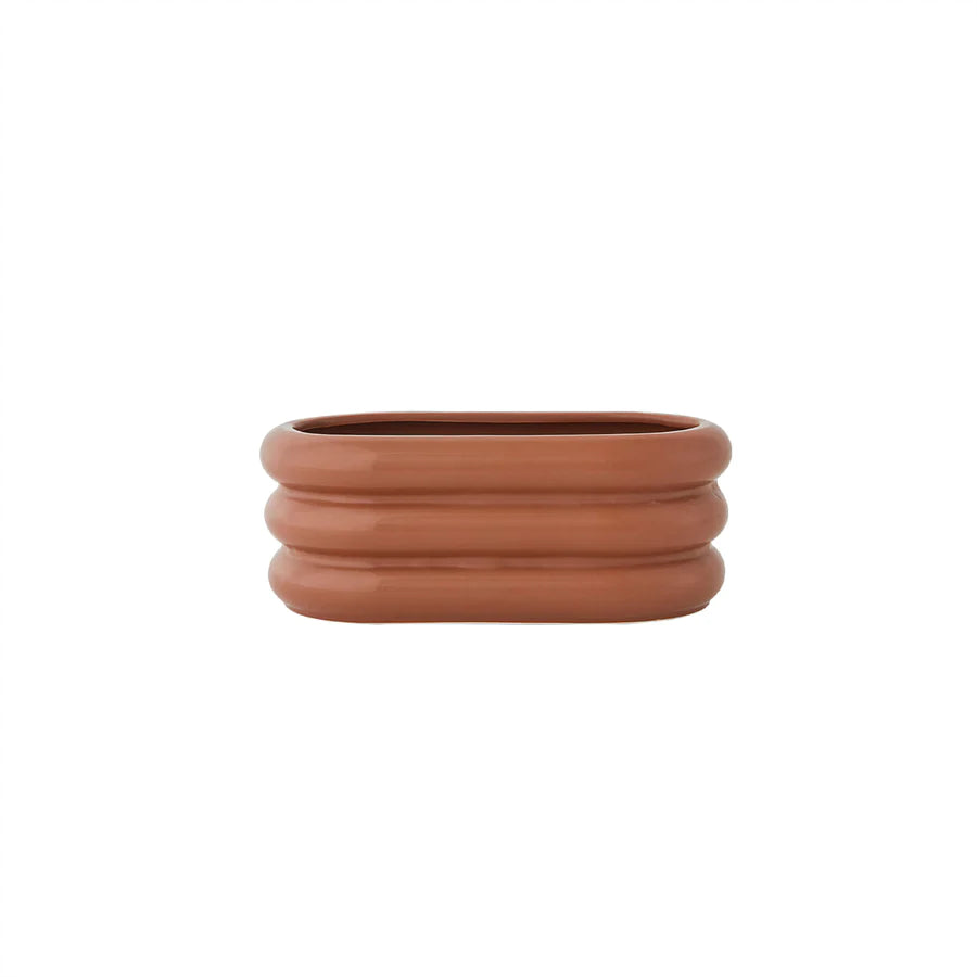 Awa plant pot, caramel
