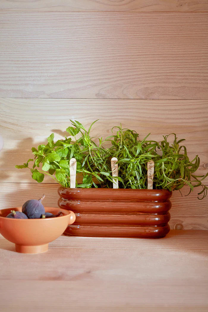 Awa plant pot, caramel