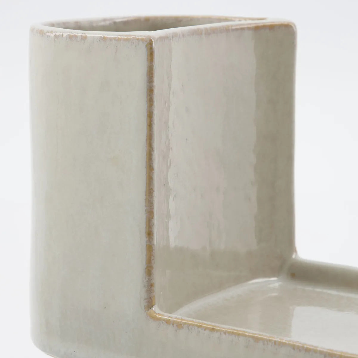 Sink Tidy, Brush and soap holder, large, Datura, Shell grey