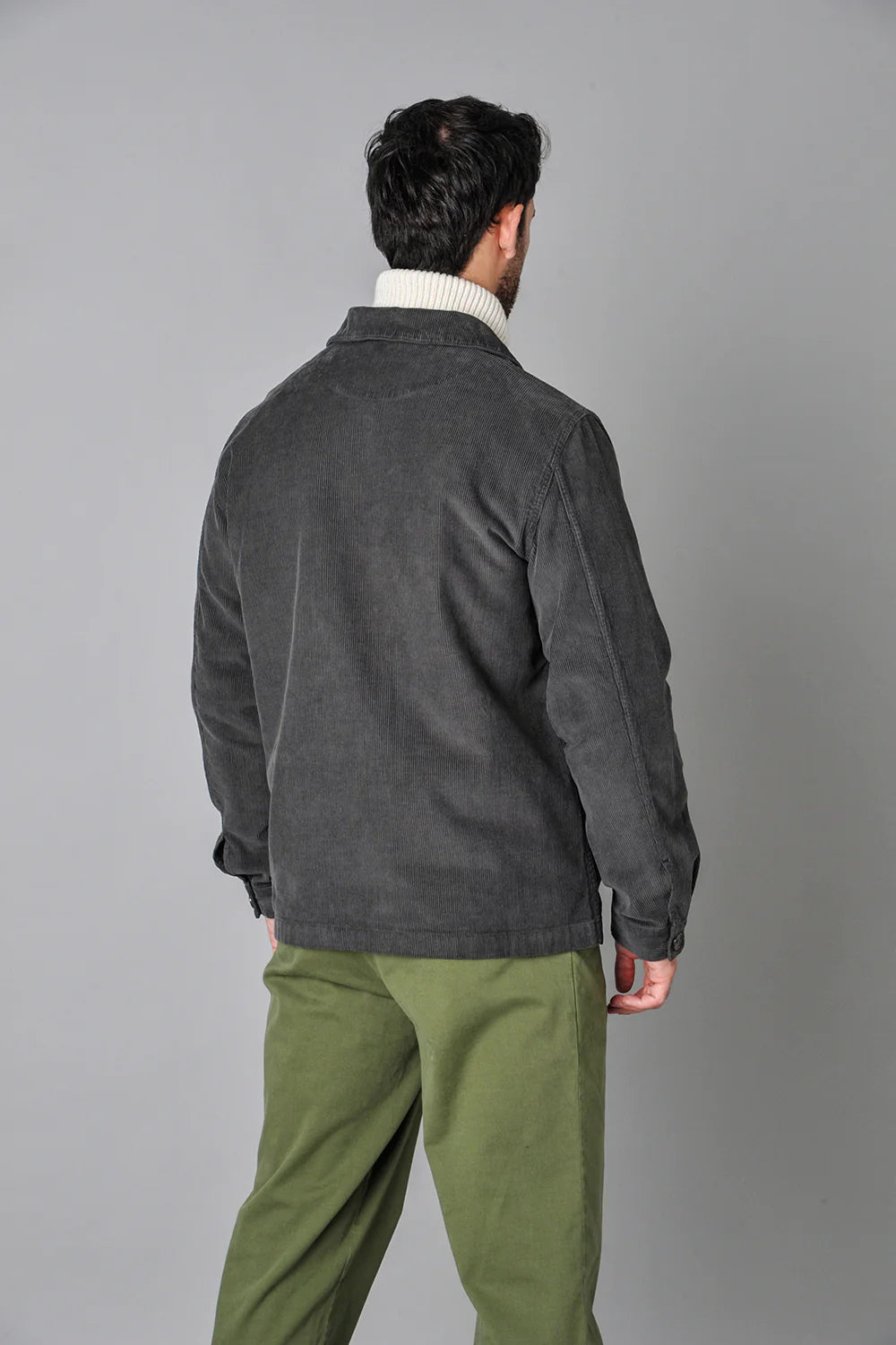 Cord Field Jacket, Dark Grey