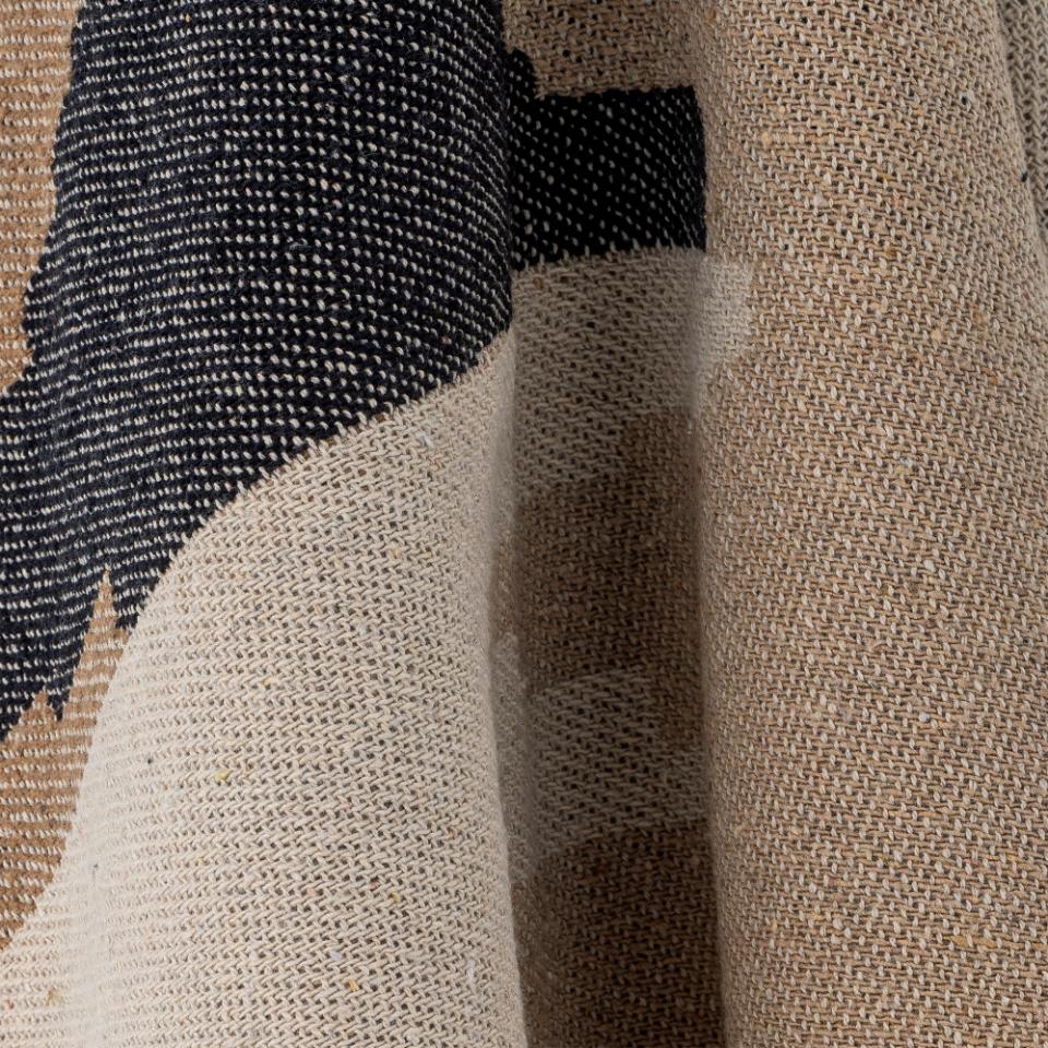 Maji Throw, Brown, Recycled Cotton