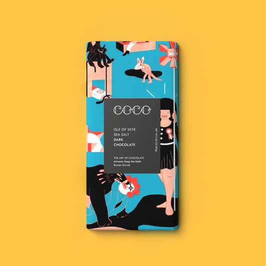 COCO Chocolatier - Isle of Skye Sea Salt Dark Chocolate Bar