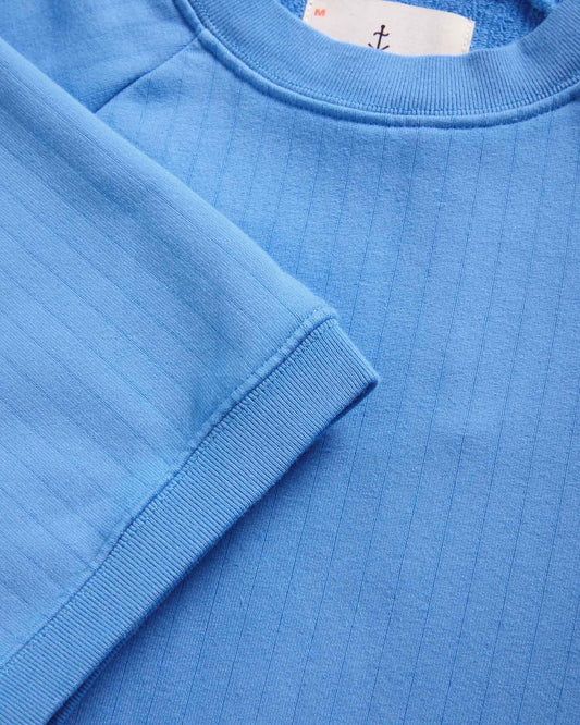 Paulino, Azure Short-sleeved Sweatshirt