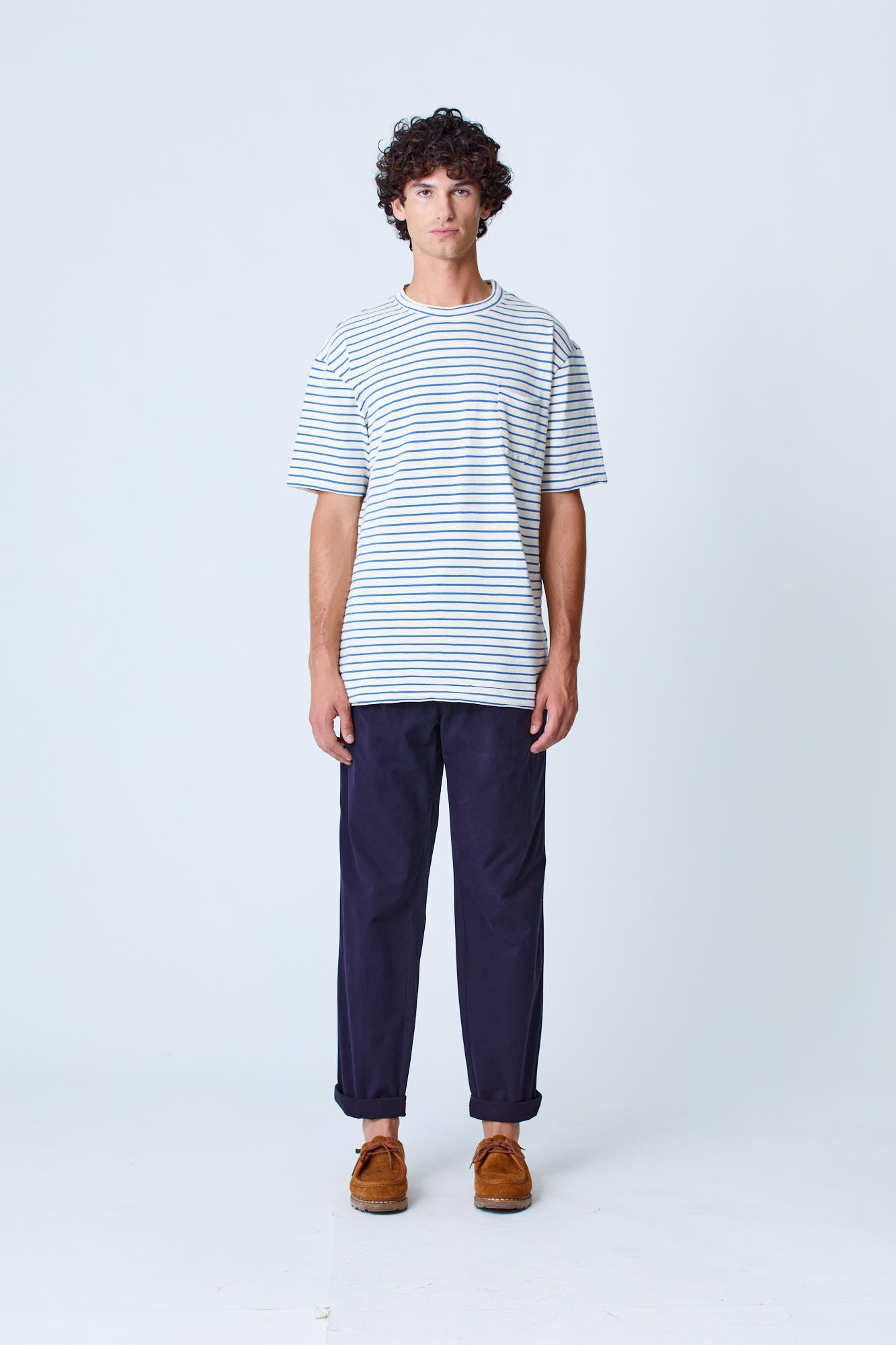 Guerreiro, Indigo Stripes T-shirt