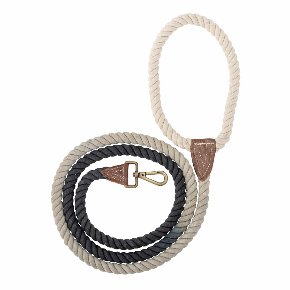 Ceylan Dog Leash, Black, Cotton