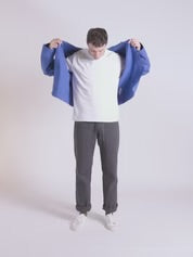 #3001 buttoned overshirt - ultra blue