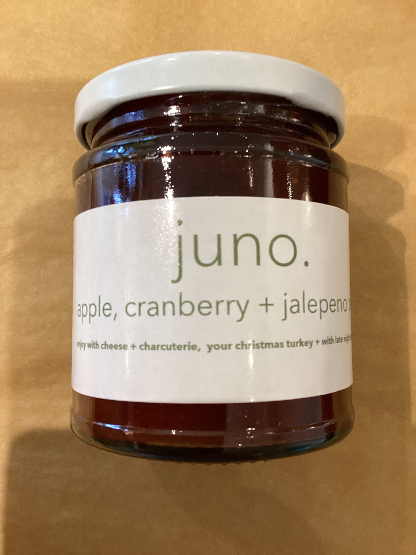 apple, cranberry + jalapeño relish