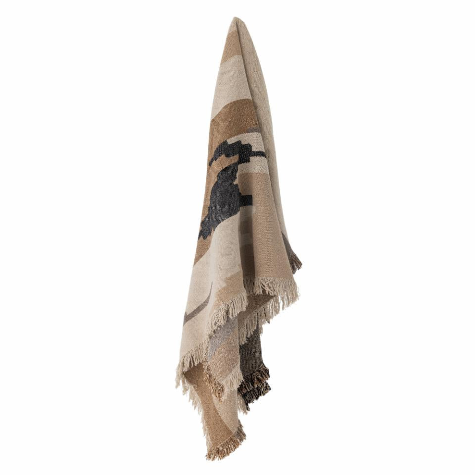 Maji Throw, Brown, Recycled Cotton