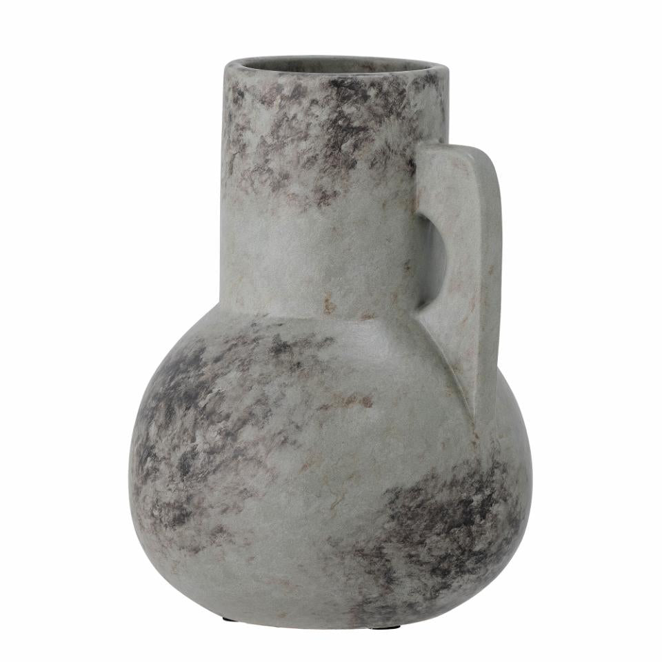 Tias Vase, Grey, Ceramic