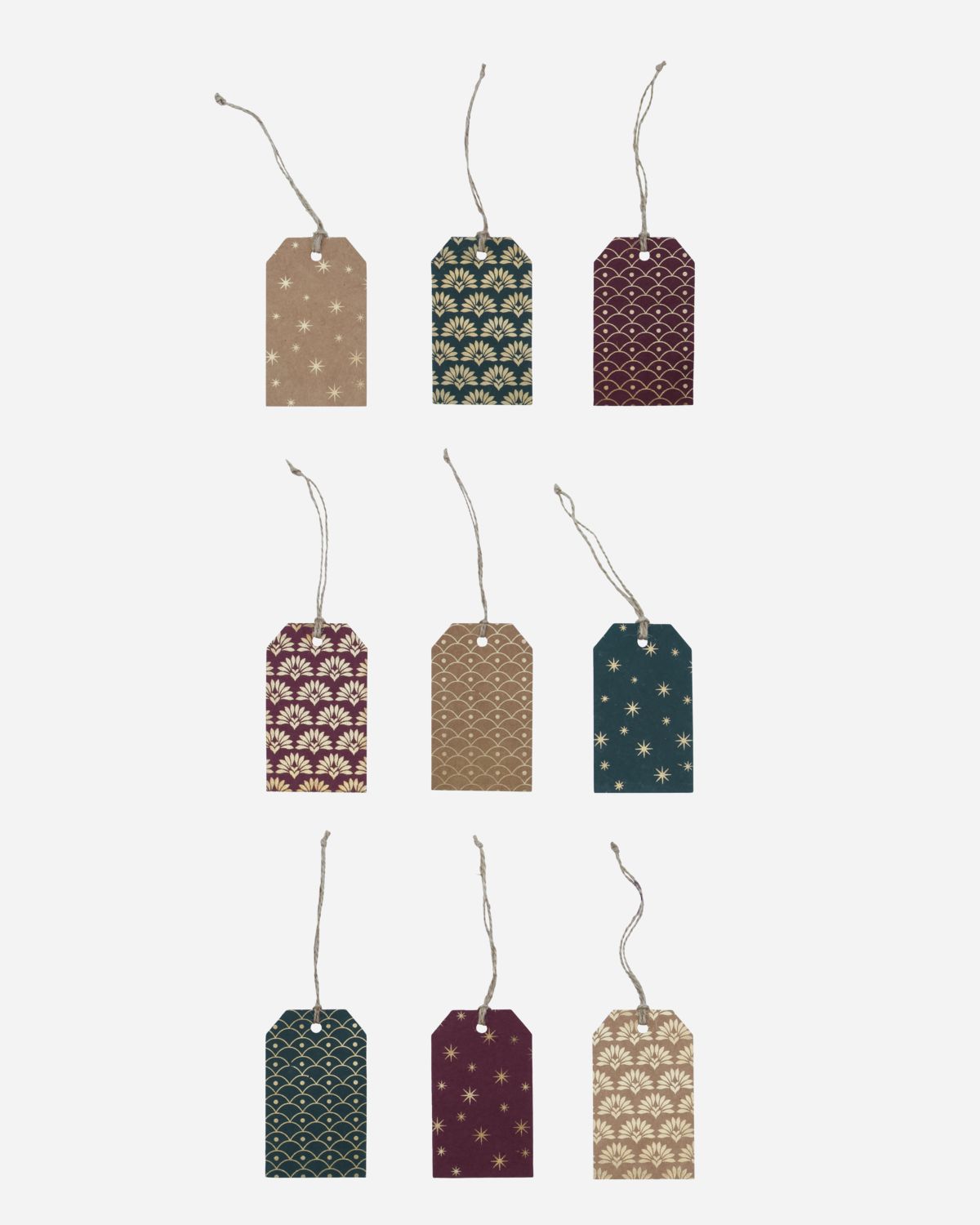 Gift tag, 3 colours