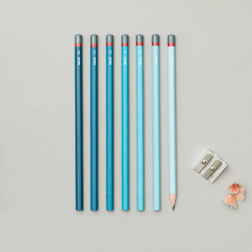 Gradient Sketching Pencils in Light Blue/Green/Pink