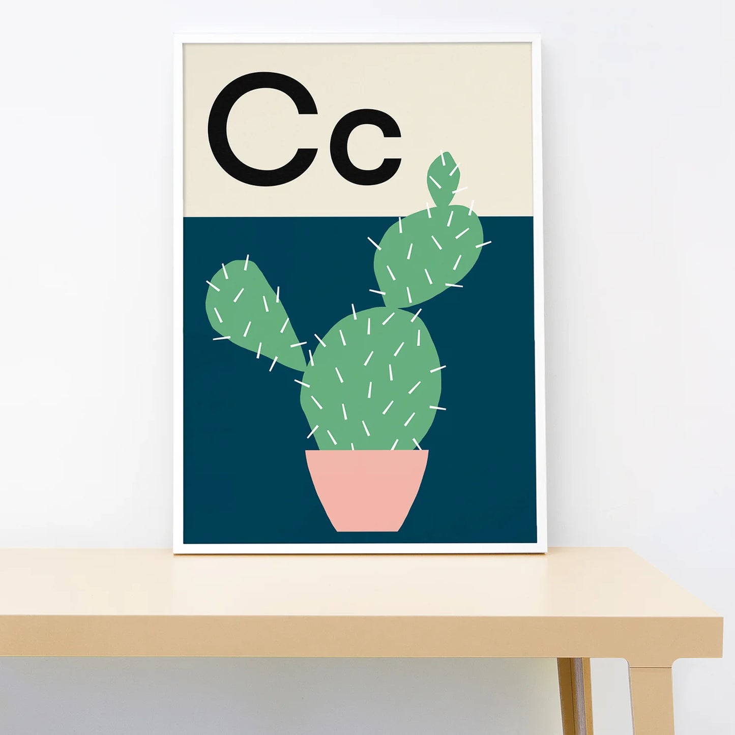 Cactus MEDIUM (30 x 40cm) Black frame