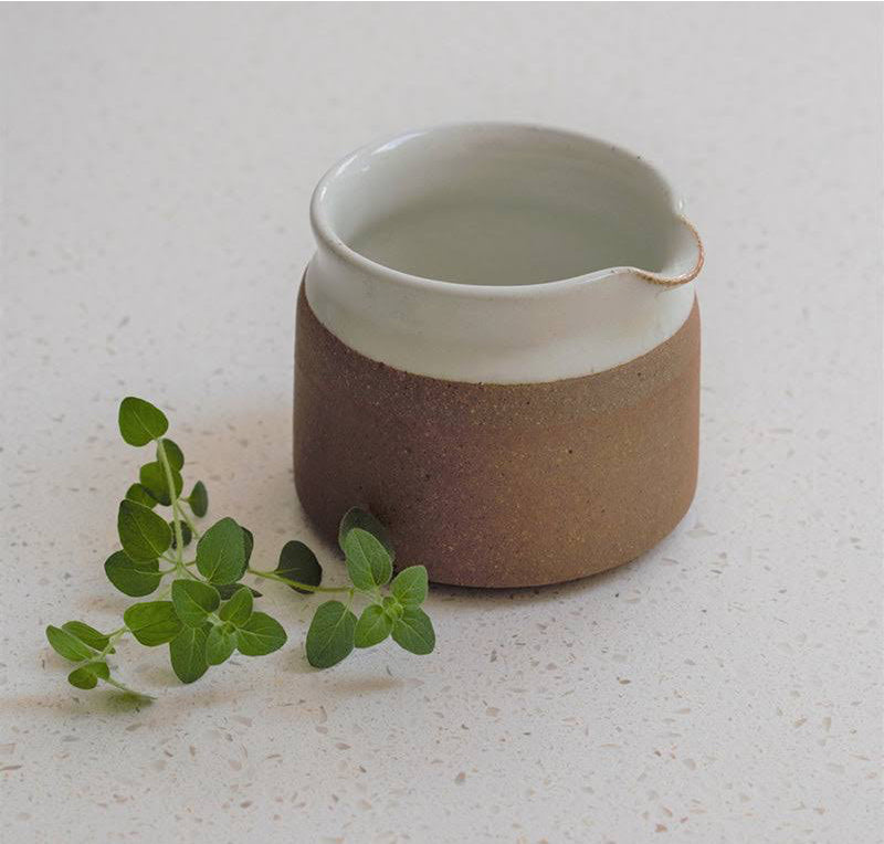 Small Stoneware Milk Jug - Milk White