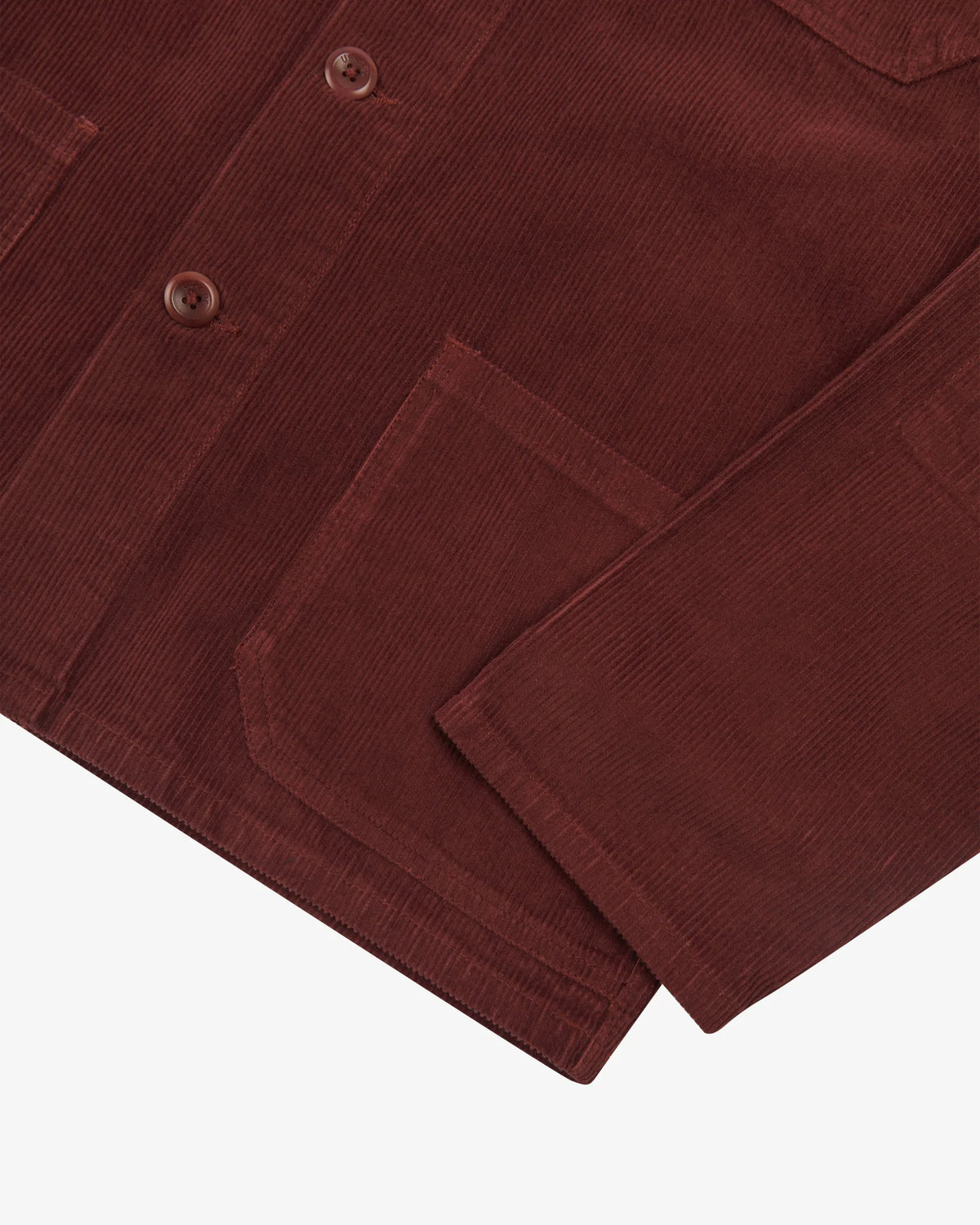3001 Cord Overshirt - Deep Wine Berry