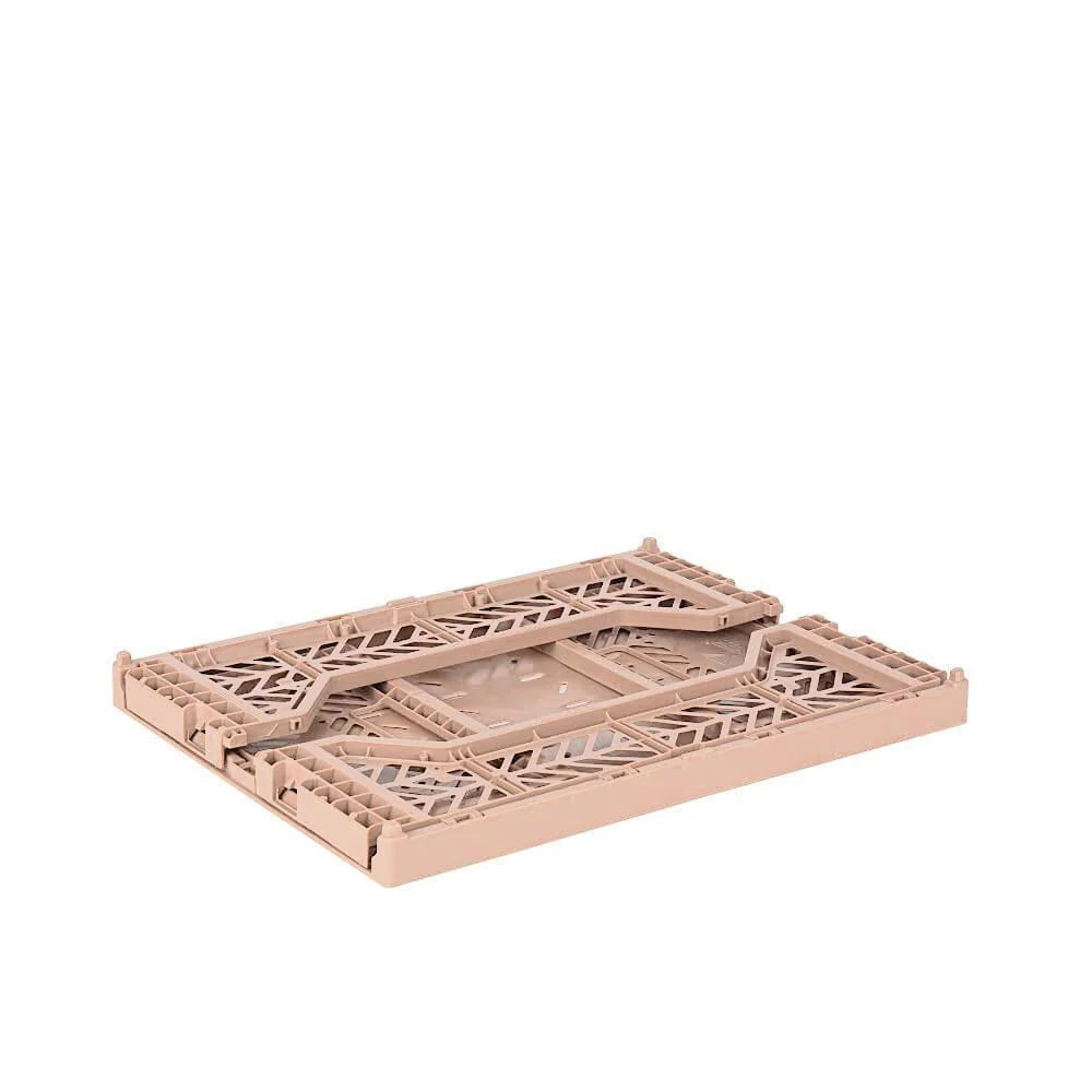 Midi Foldable Crate - Warm Taupe