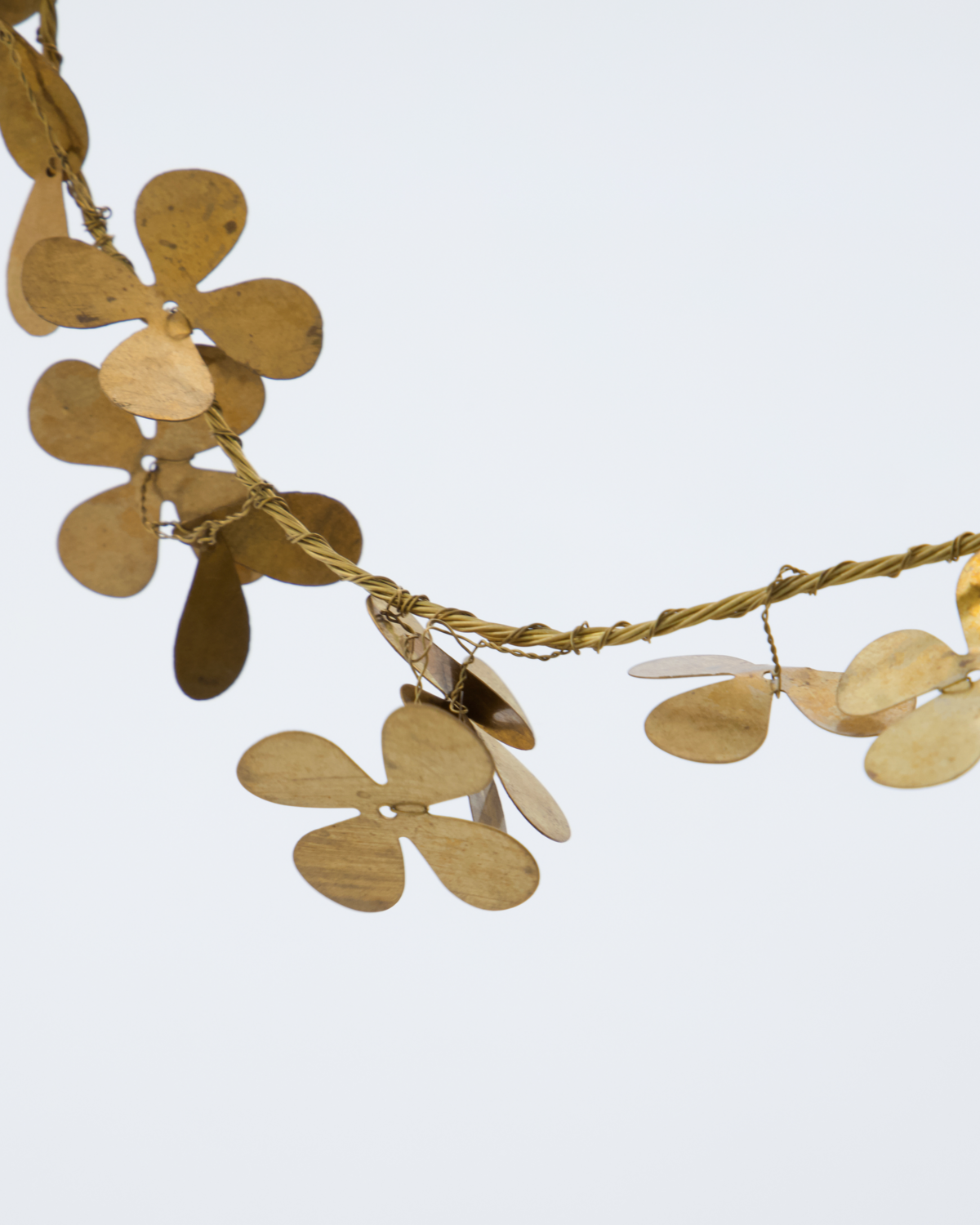 Wreath, Clover, Brass finish
