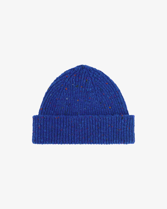 4003 Speckled Donegal wool hat - ultra blue