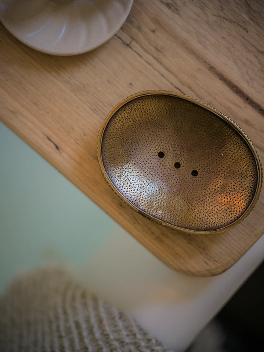 Brass Oval Soap Dish