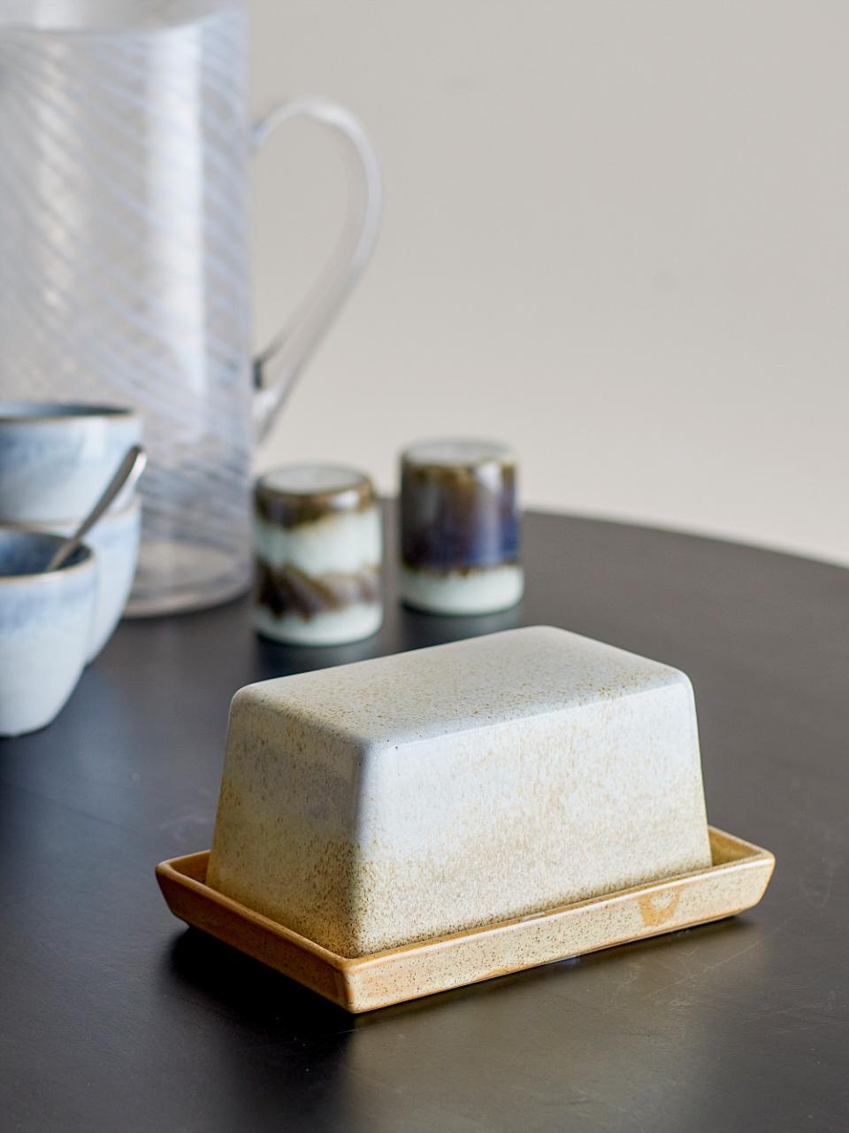 Paula Butter Box, Nature, Stoneware