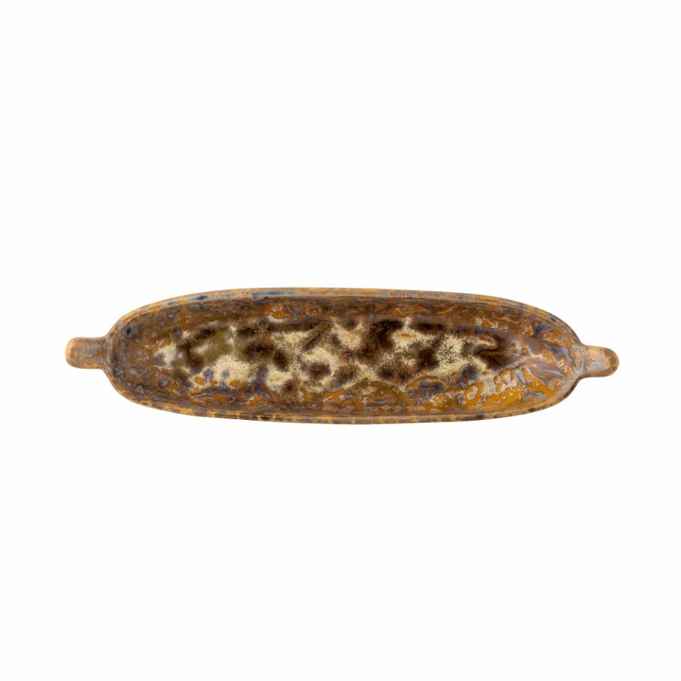 Milani Serving Plate, Brown, Stoneware