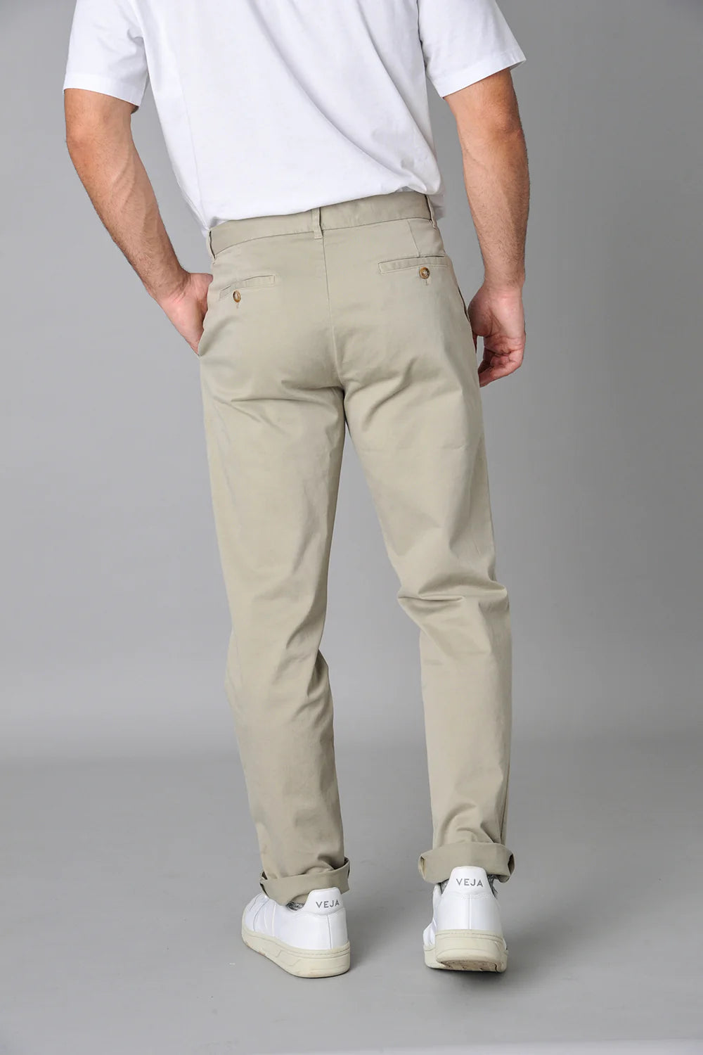 Twill trousers TAUPE