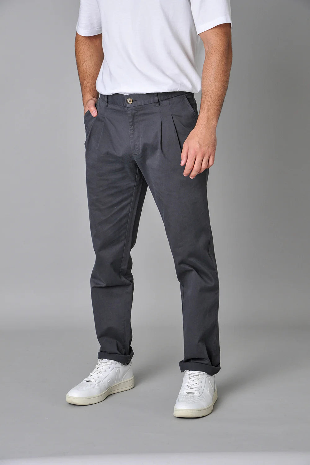 Twill trousers GREY