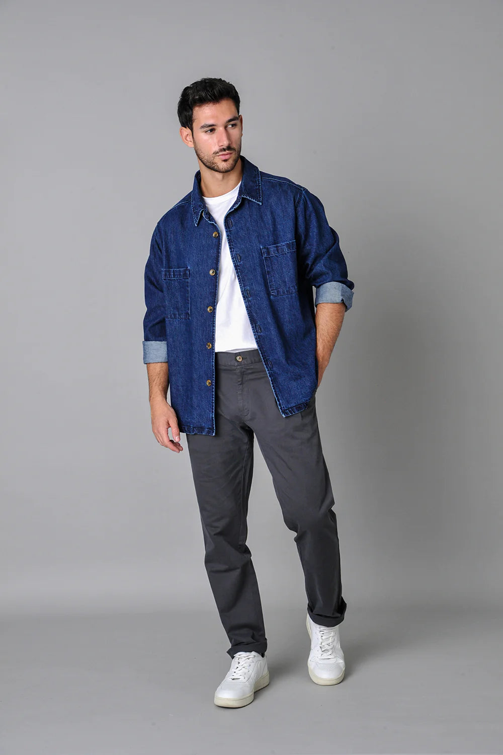 Twill trousers GREY