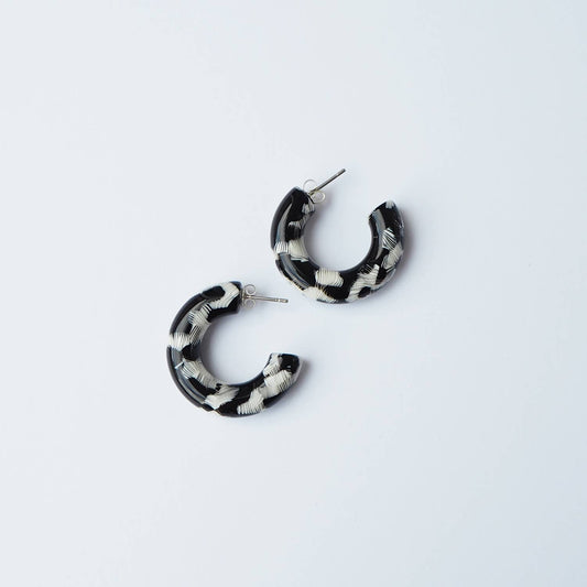 Custom Made - Pluma Round Hoop Earrings