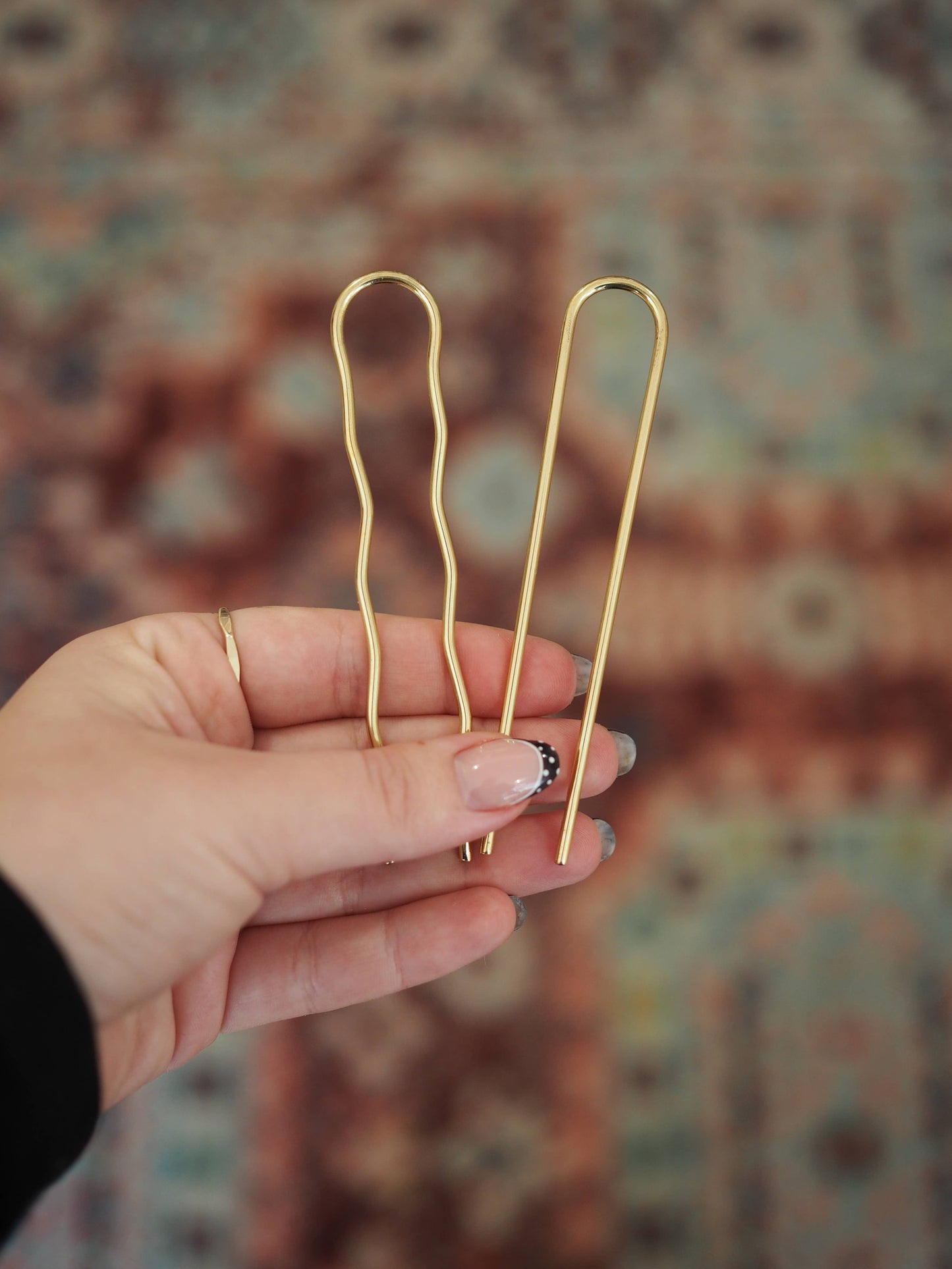 Roake Studio - Mini-Pins Brass Hairpin Duo