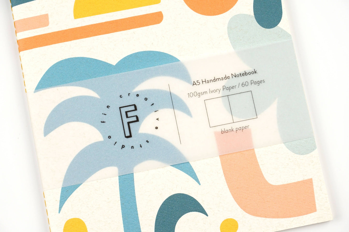 Fin Studio - Abstract Palm Shaped Notebook / Palm City