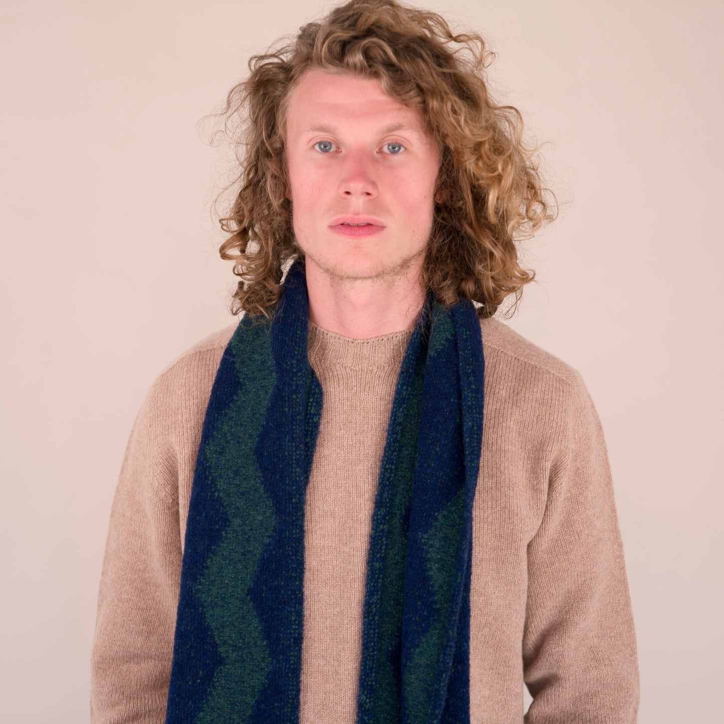 Origin Knitwear - Soufflé - Thames Scarf - Cobalt