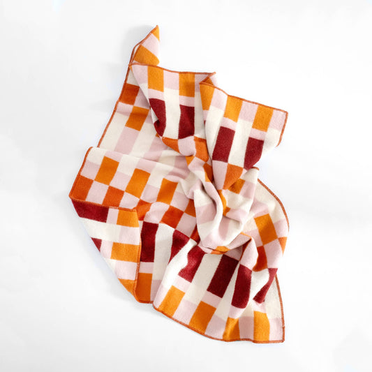 Sophie Home Ltd - Wool Throw Blanket: Studie Orange