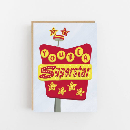 Lomond Paper Co - You're A Superstar Card