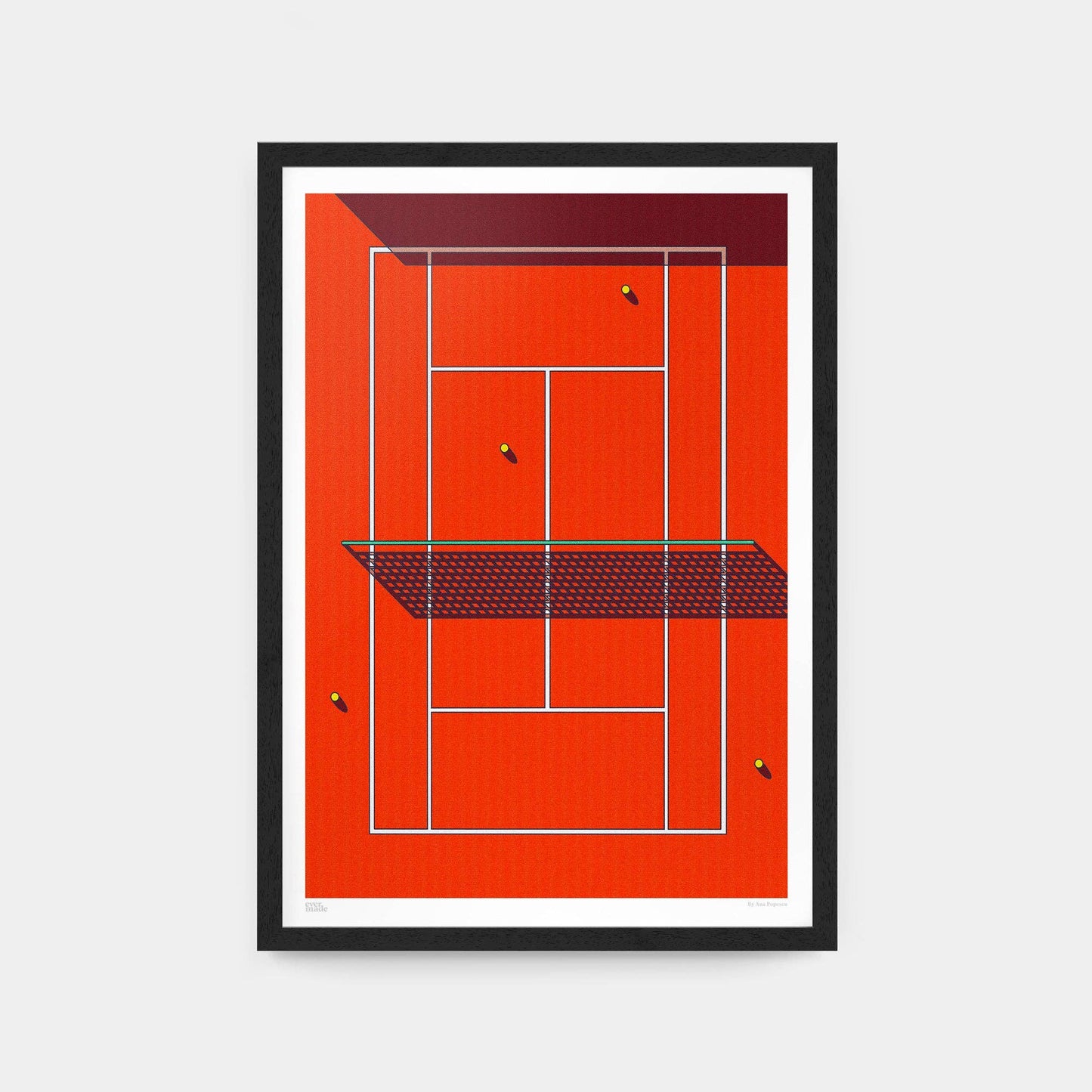 Evermade - Court I A4 l Framed Art Print by Ana Popescu