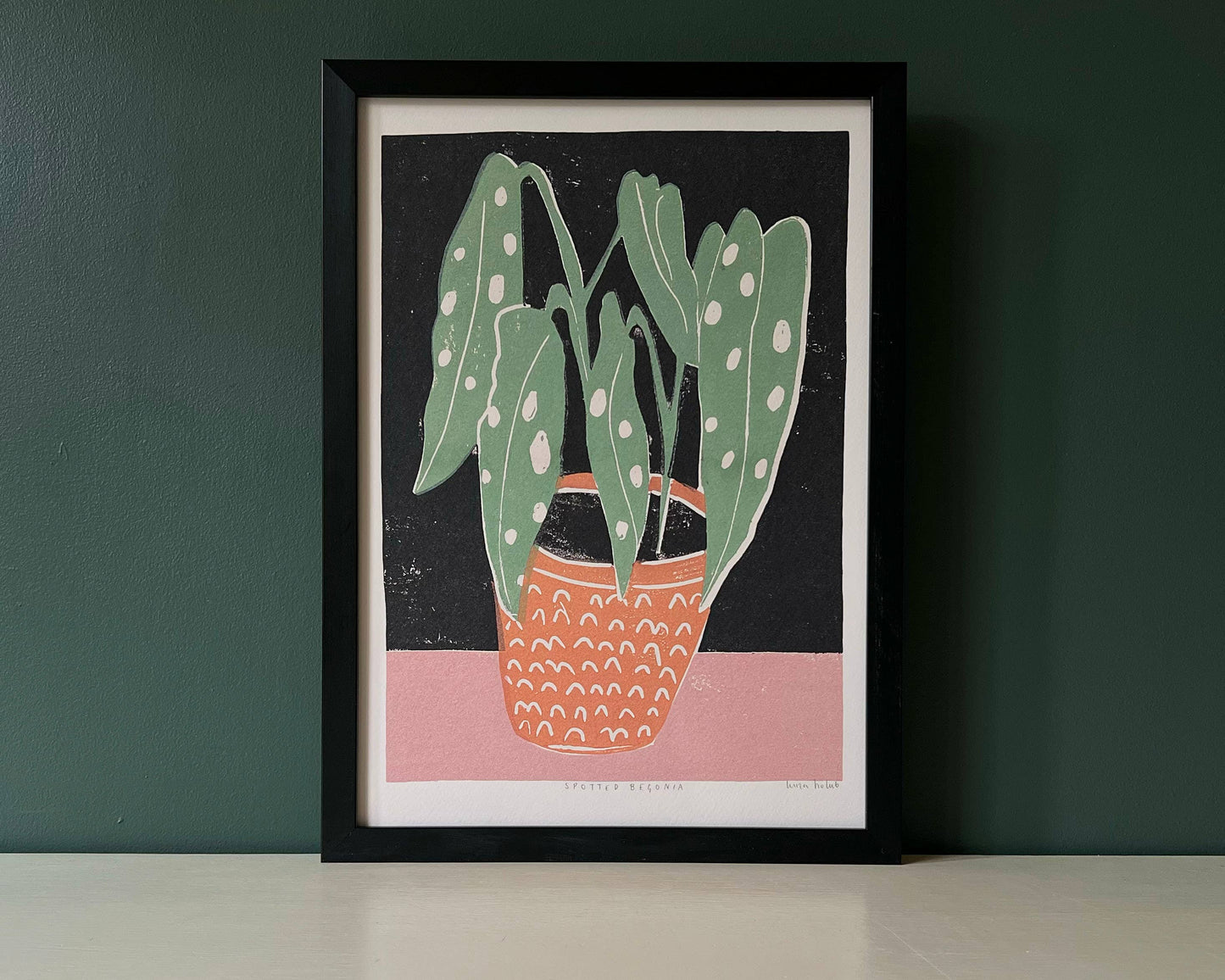 Luiza Holub - Art Print 'Spotted Begonia' Wall Art