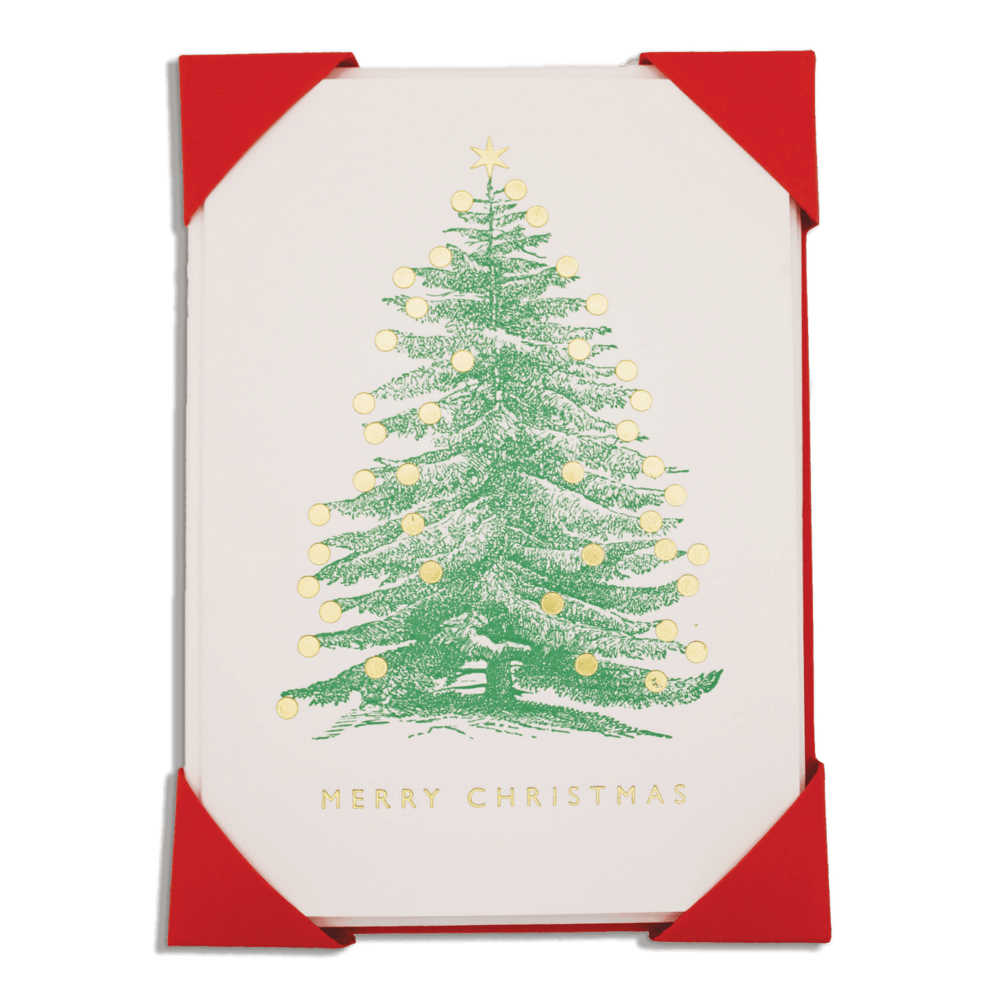 Archivist Gallery | UK - Christmas Tree with Baubles | Small Cards | 5-Pack 🎄