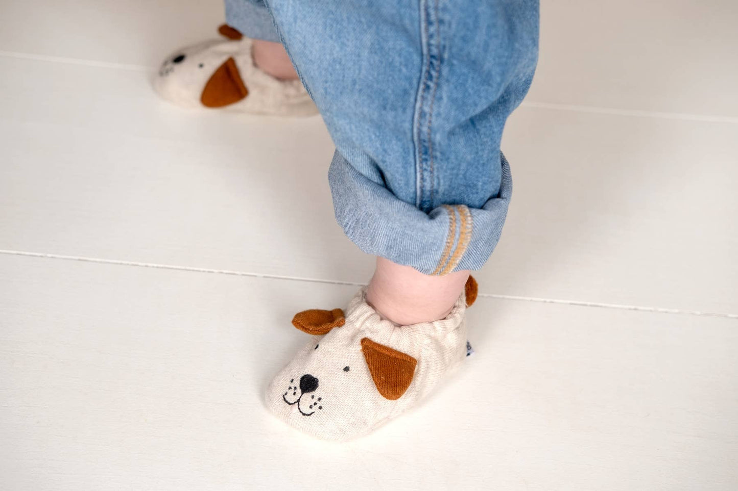 Sophie Home Ltd - Cotton Knit Baby Booties - Dog