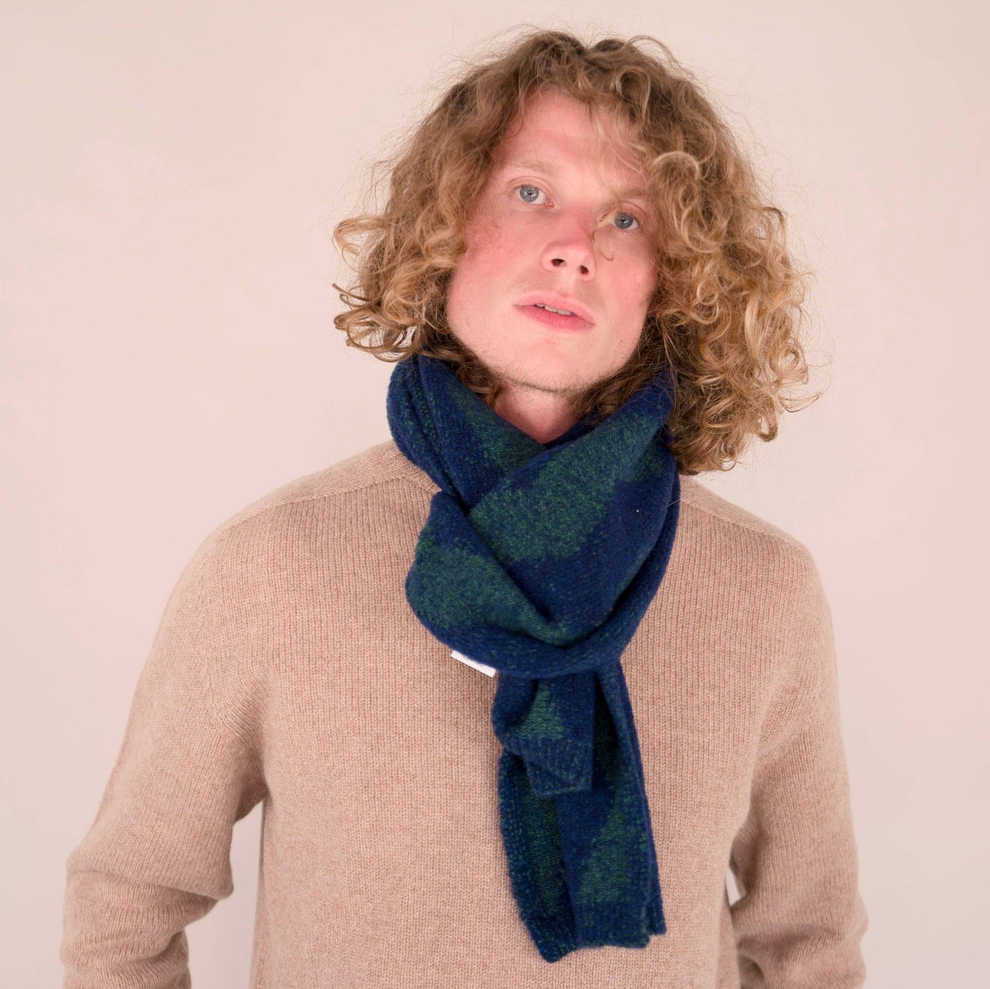 Origin Knitwear - Soufflé - Thames Scarf - Cobalt