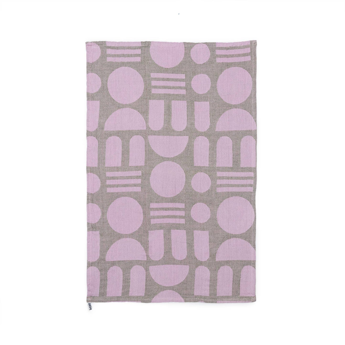 Sophie Home Ltd - Designer Cotton Tea Towel: Stack the Dishes Green