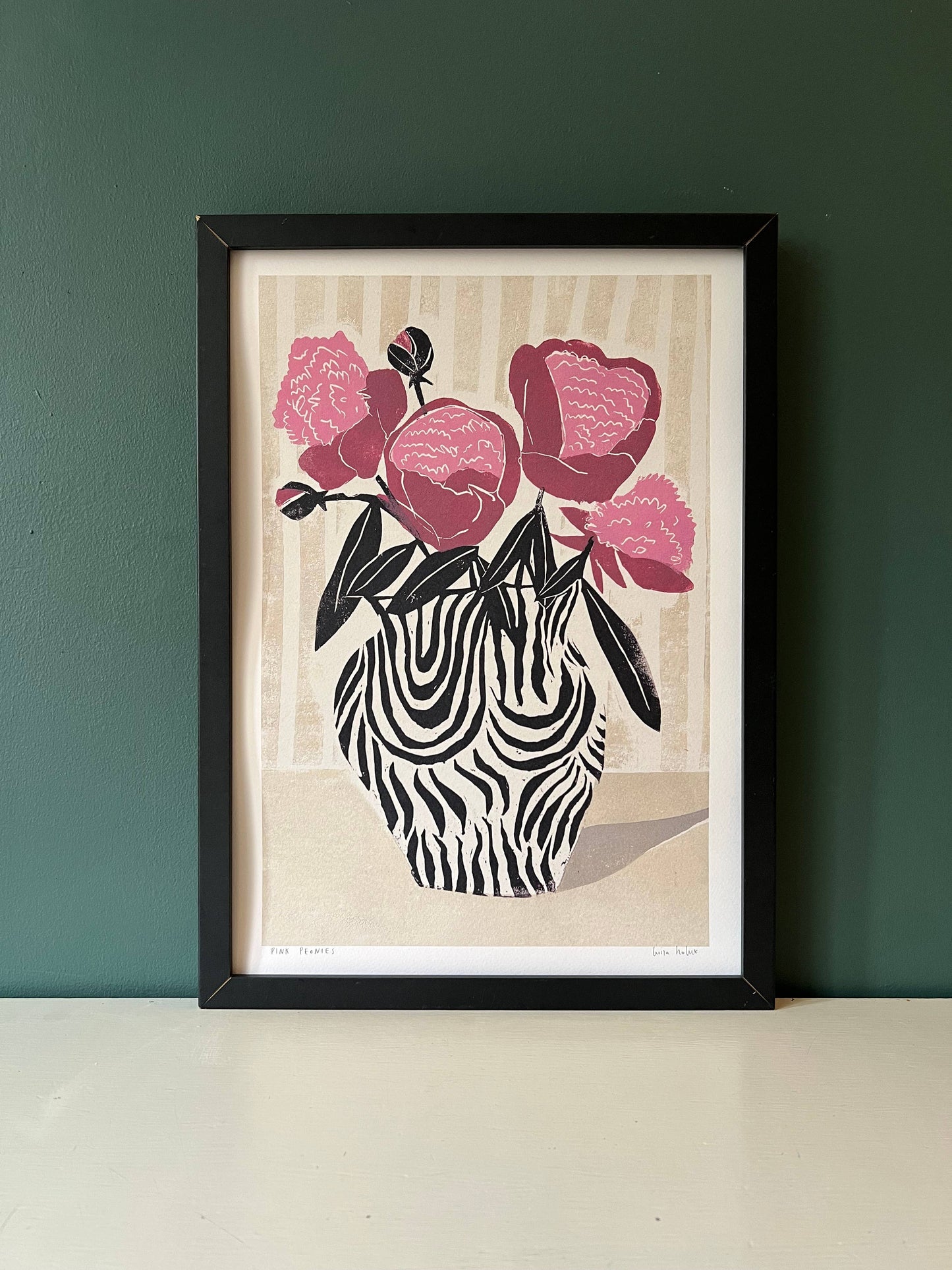 Luiza Holub - Art Print 'Pink Peonies' Wall Art