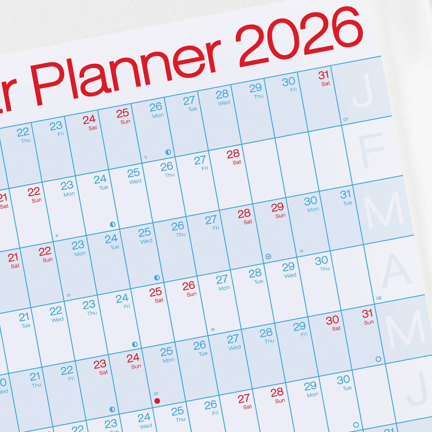 Crispin Finn - 2026 Year Planner - Classic Landscape View