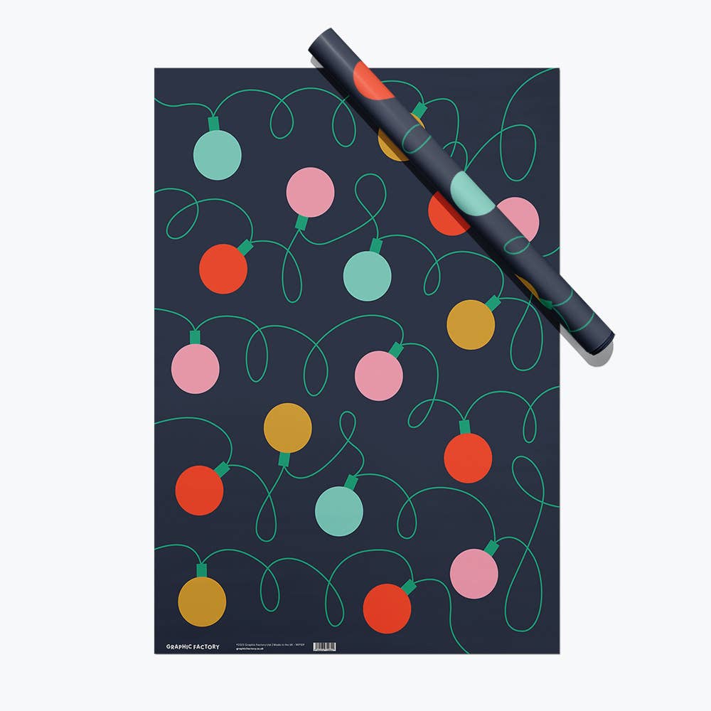 Graphic Factory - Christmas lights - Wrapping Paper