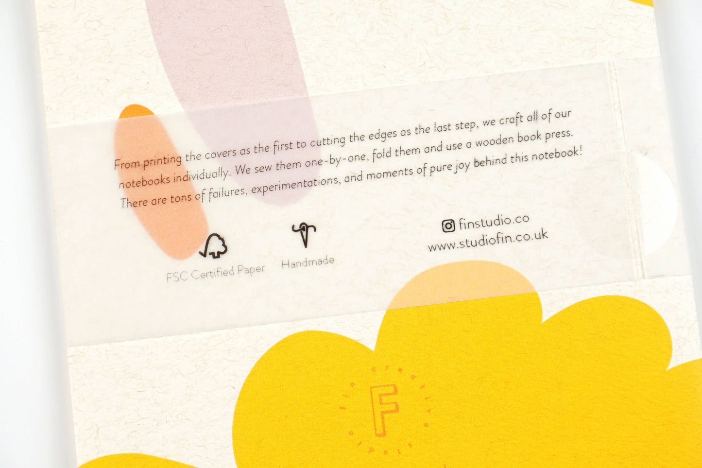 Fin Studio - Abstract Patterned Vibrant Colour Notebook / Dream
