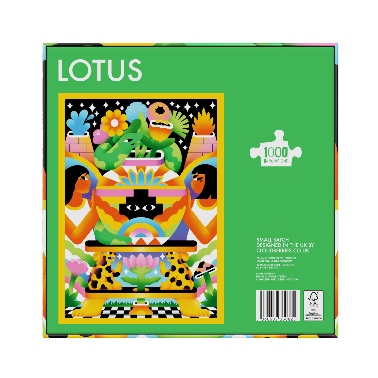 Cloudberries Jigsaw Puzzles - Lotus: 1000 Piece Random Cut Jigsaw Puzzle for Adults