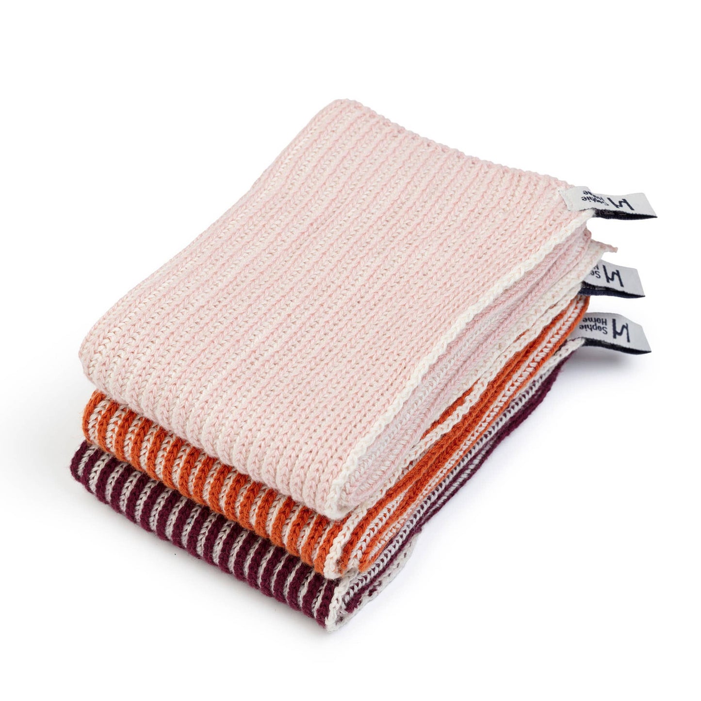 Sophie Home Ltd - Reusable & Eco-Friendly Cotton Dishcloths: Ribbed Orange